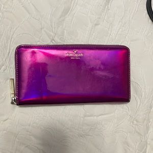 Kate spade holographic wallet